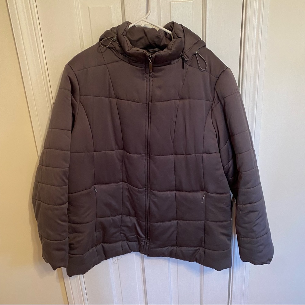 Gray Quilted Coat